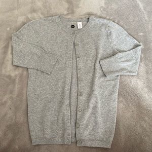 Small, grey cardigan, barely worn!